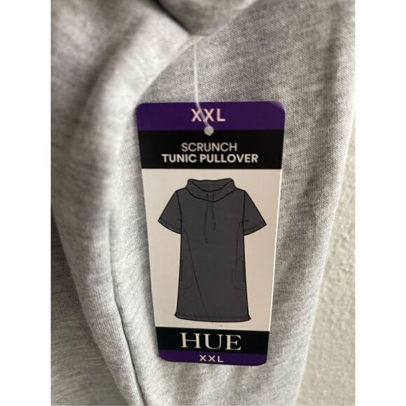 ❤️HUE Scrunch Collar Tunic Pullover 2X - Picture 3 of 5